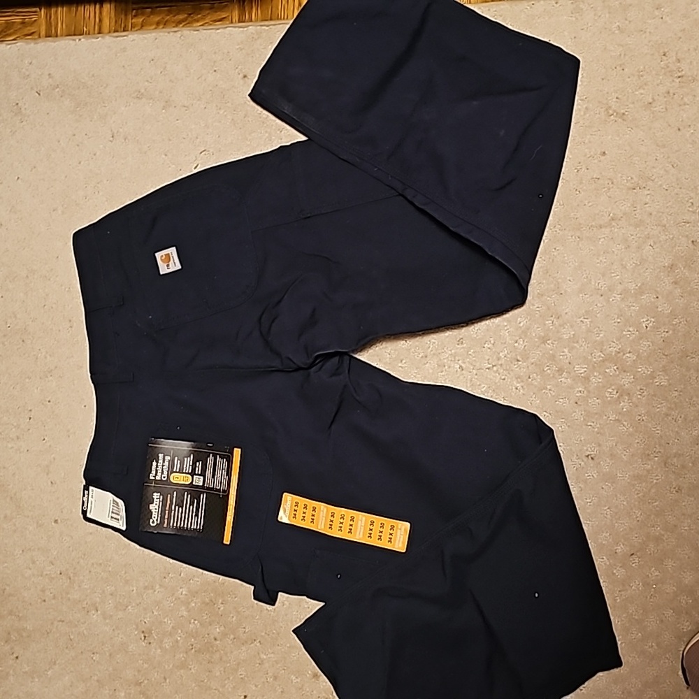 Carhartt Flame Resistant Duck Work Dungaree Hazard/Work Cat. NFPA 70E Compliant